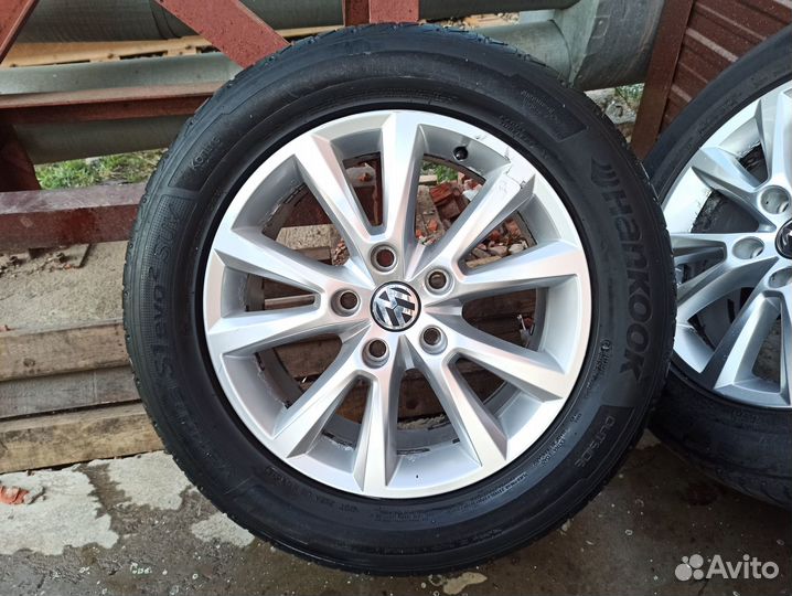 Диски шины VW Toureg 255/55R18 Hankook