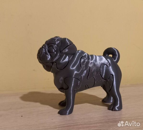 Мопсик 3d пазл
