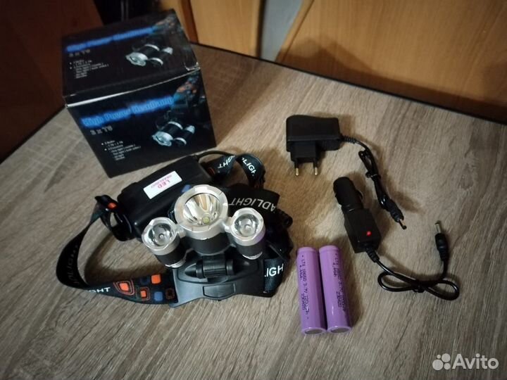 Налобный фонарь аккумуляторный