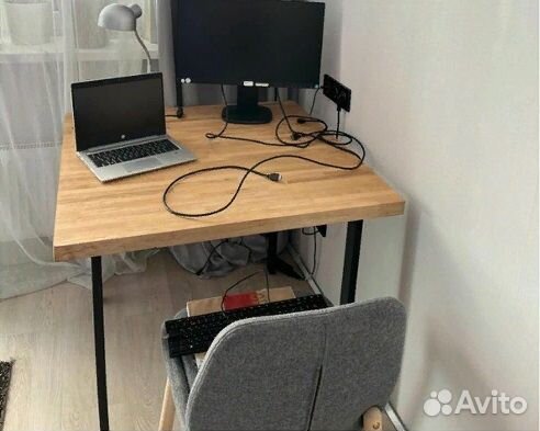 Ножка прямая прямоуг 710*50*25 черный