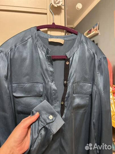 Шелковая рубашка Stefanel размер S