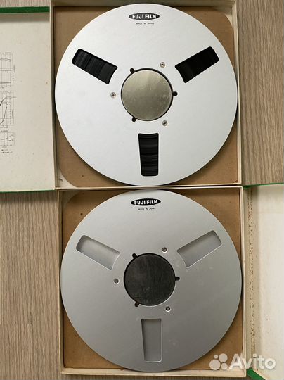 Катушки Fuji Ampex Quantegy 10,5'' с лентой