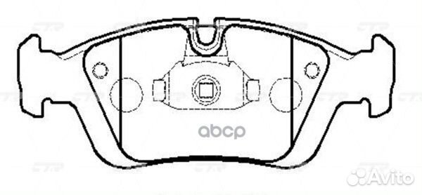 CKB-1 Колодки тормозные дисковые перед BM
