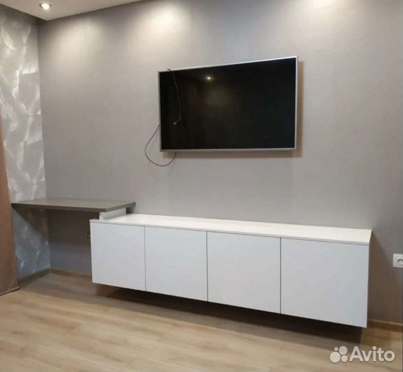 Белый глянец Тв тумба 1.2м-1.6м-1.8м