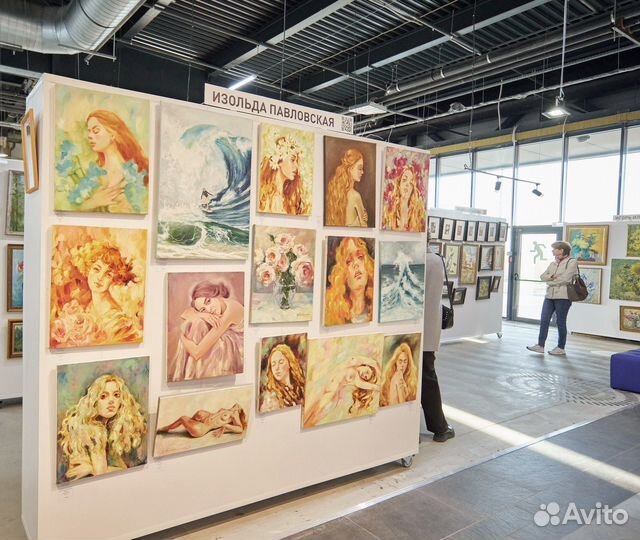 Картина маслом на холсте пейзаж, море, 50/70 см