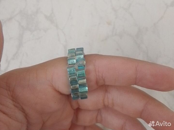Кольцо из бисера