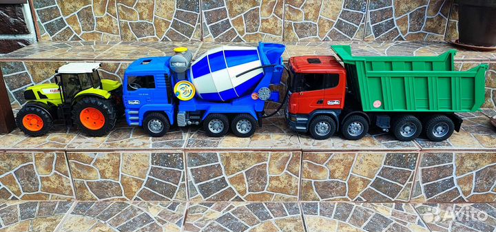 Brude самосвал, бетономешалка, трактор