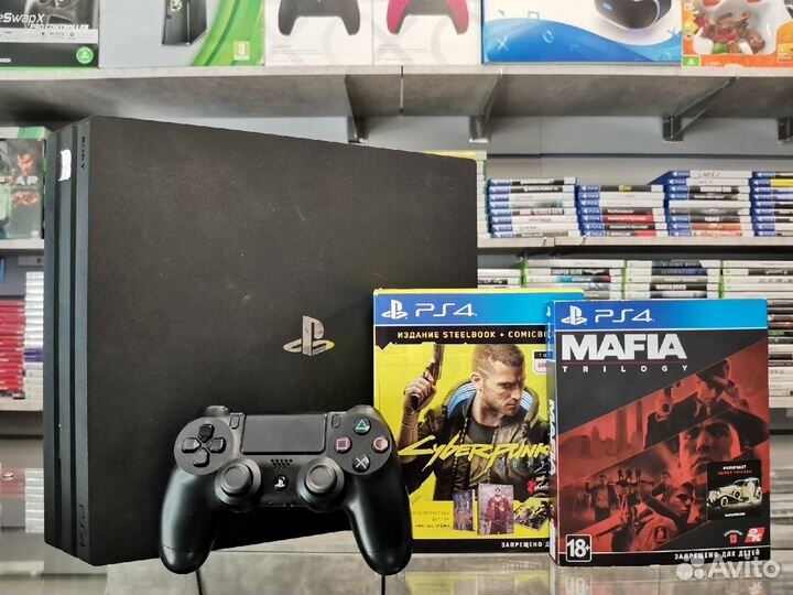 PS4 PRO + Mafia: Trilogy + Cyberpunk 2077