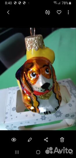 Игрушка на елку новая