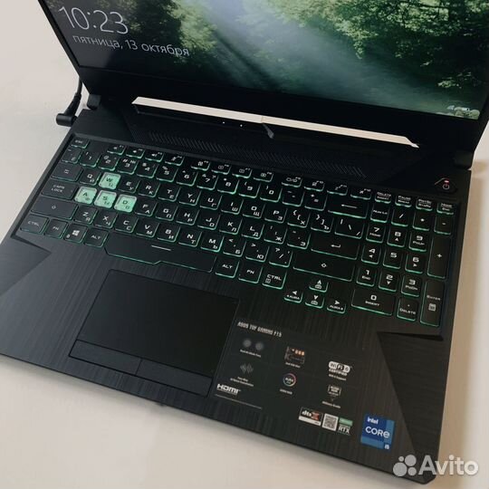 Игровой ноутбук asus TUF Gaming F15 FX506HC-HN004
