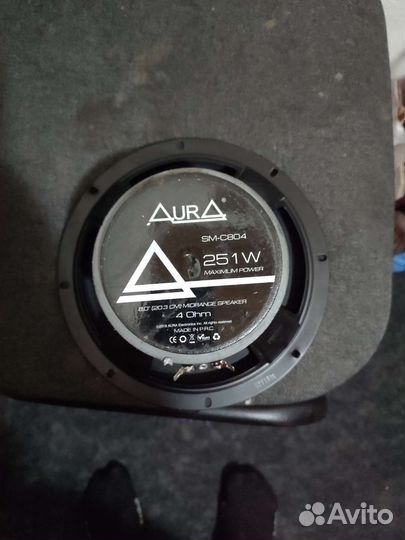 Динамики в авто 20 см aura