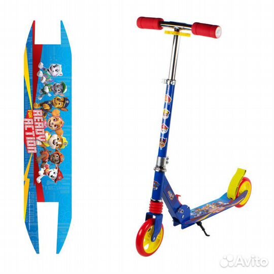 Самокат 145мм до 80кг Щенячий патруль 2-х колёсный