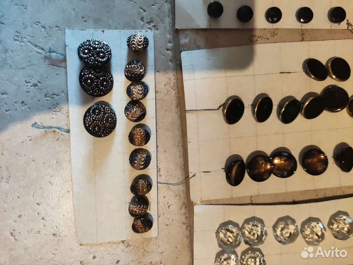 Старенькие пуговицы, стекло Чехословакия