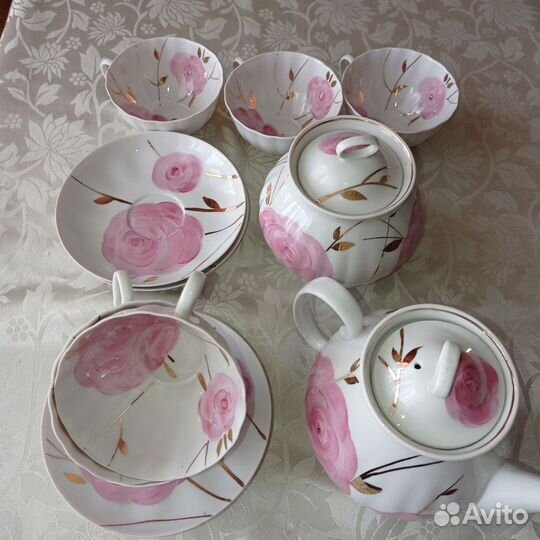 Чайный сервиз дулево пионы