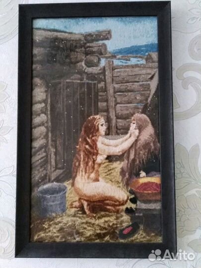 Картина, вышитая крестиком 