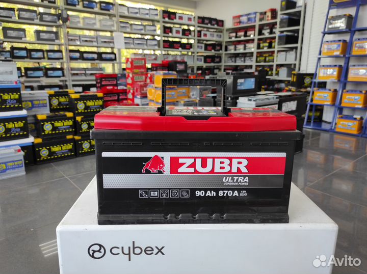 Аккумулятор 90Ач 870А Zubr (Exide) Ultra обратной