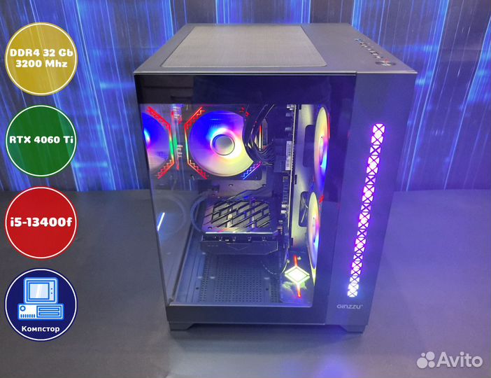 Мощный пк i5-RTX4060Ti-32DDR4-LYK7628530914-B760