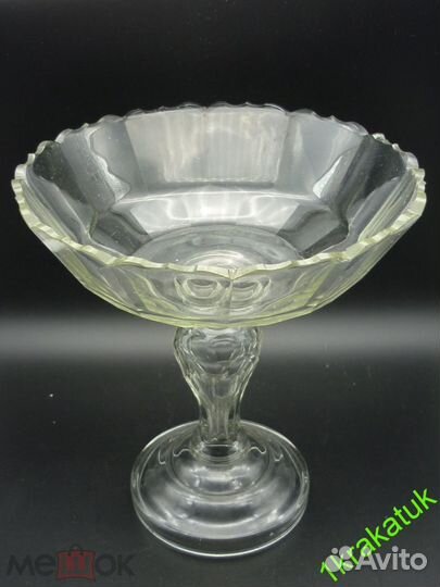 Ваза русское стекло, 19 век. россия, Мальцов