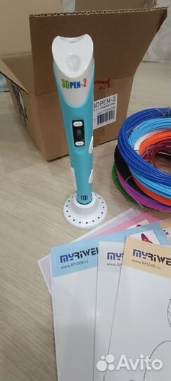 3D ручка 3dpen-2 с набором пластикаPLA и трафарета