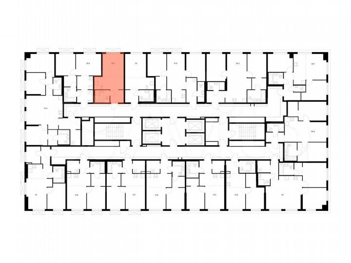 Квартира-студия, 25,2 м², 26/31 эт.