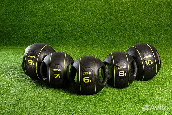 Медицинбол Profi-FIT, с хватами 6-10 кг