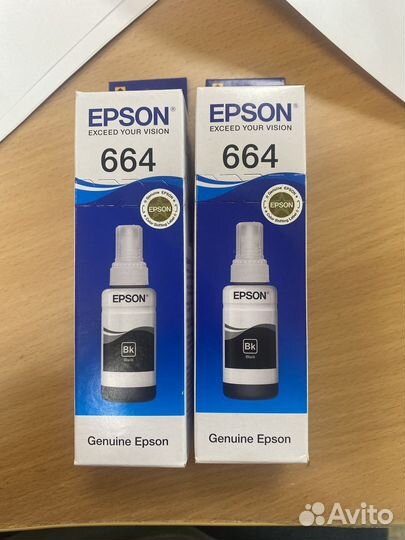 Чернила epson 664 черные