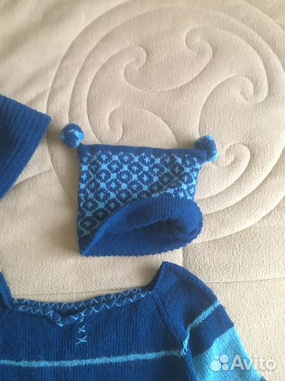 Шапка, шарф, джемпер зимние