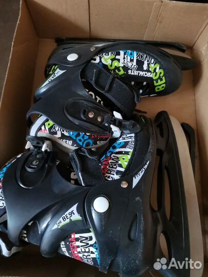 Коньки ледовые раздвижные