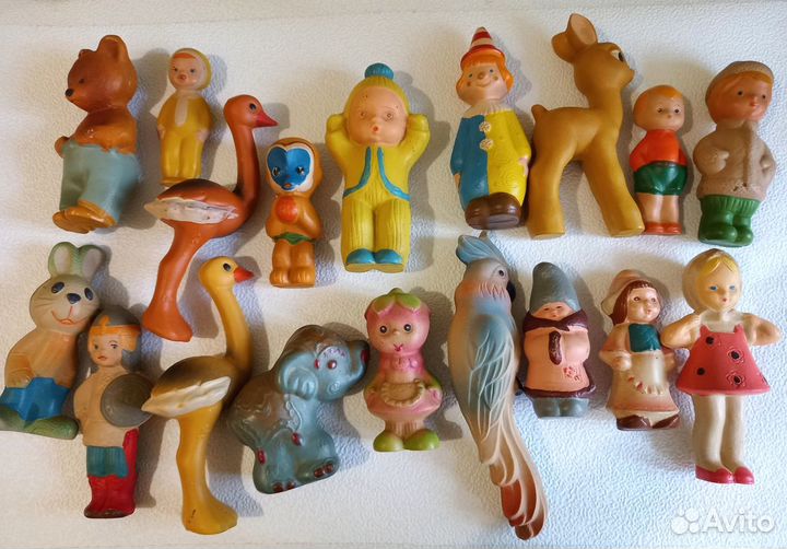 Игрушки СССР резиновые пищалки клейма