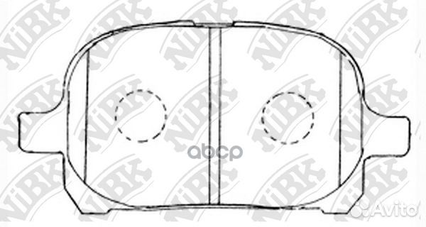 Колодки тормозные дисковые перед PN1401 NiBK