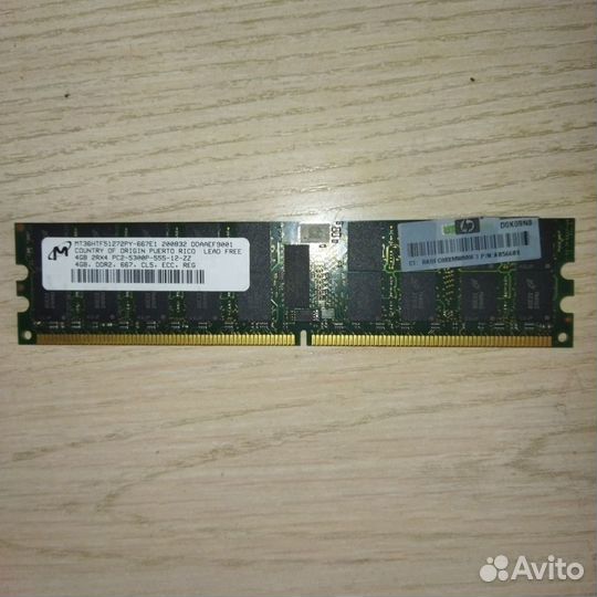 Ceрверная память 4GB DDR2 Micron