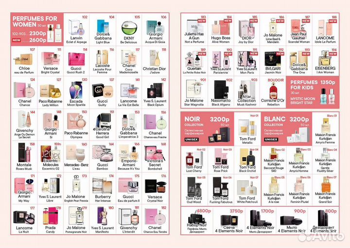 Духи европейские Essens