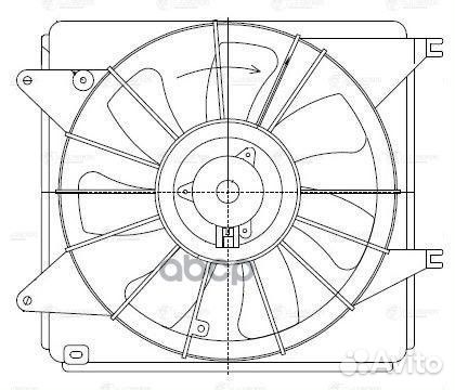Диффузор радиатора LFK2479 luzar