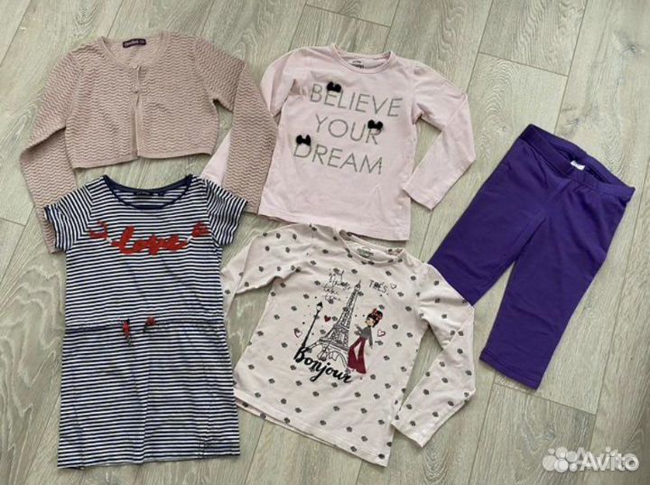 Вещи пакетом 116-122 рост для девочки