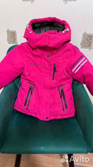 Зимняя куртка для девочки размер 104(+6)