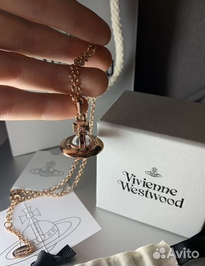 Подвеска кулон Vivienne Westwood цепь gold