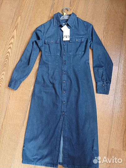 Платье джинсовое новое, Zara
