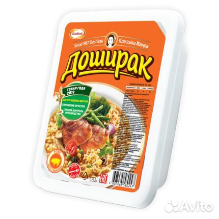Лапша Доширак со вкусом Свинины 90г Доширак