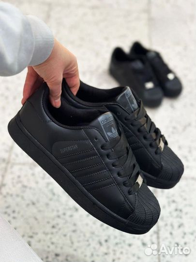 Кроссовки adidas superstar black