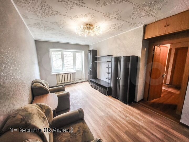 2-к. квартира, 43 м², 3/3 эт.