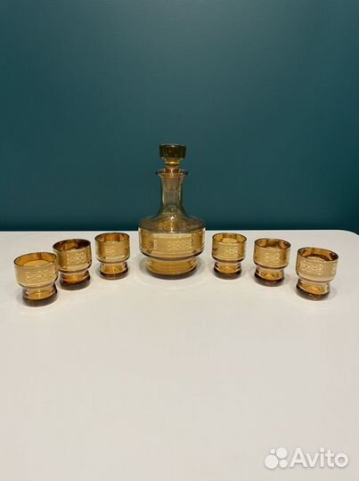 Графин (штоф) с рюмками. Винтаж СССР