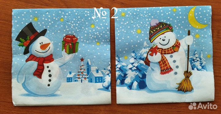 Салфетки новогодние для декупажа