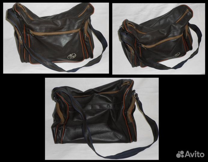 Сумка для спорта, кожаная