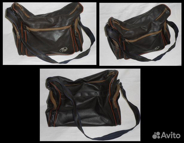 Сумка для спорта, кожаная