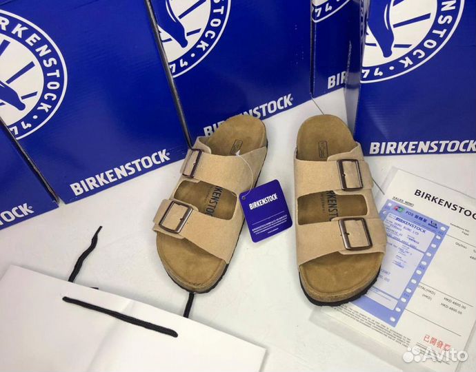 Birkenstock Аrizоnа цвета Taupe Apricot Beige