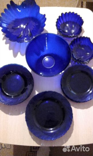 Посуда синяя