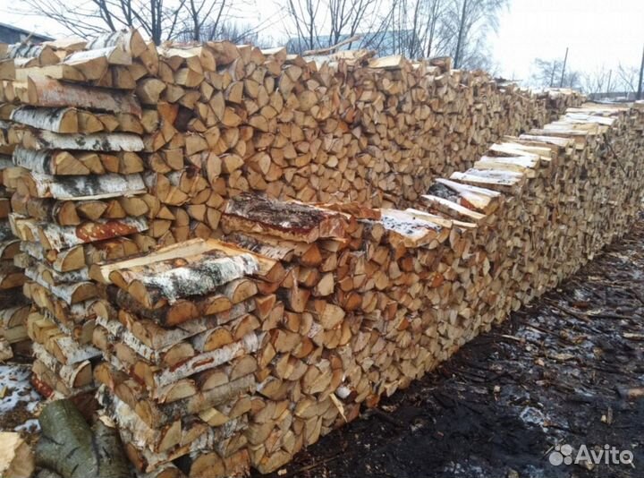 Дрова березовые колотые
