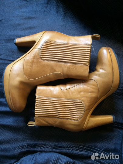 Кожаные Ботильоны Ecco 39 р-р