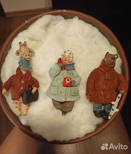 Ватные ёлочные игрушки