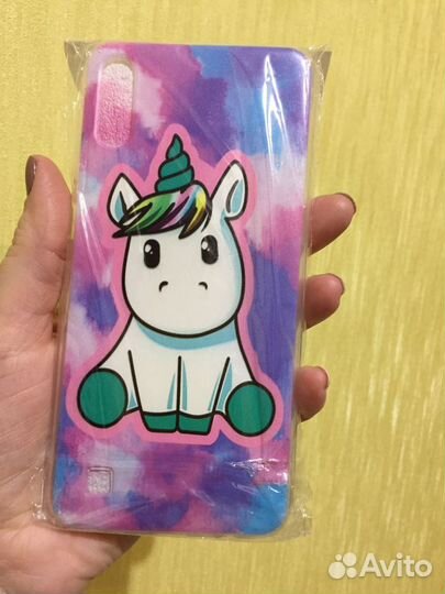 Чехол на Самсунг (Samsung Galaxy A10), единорожка